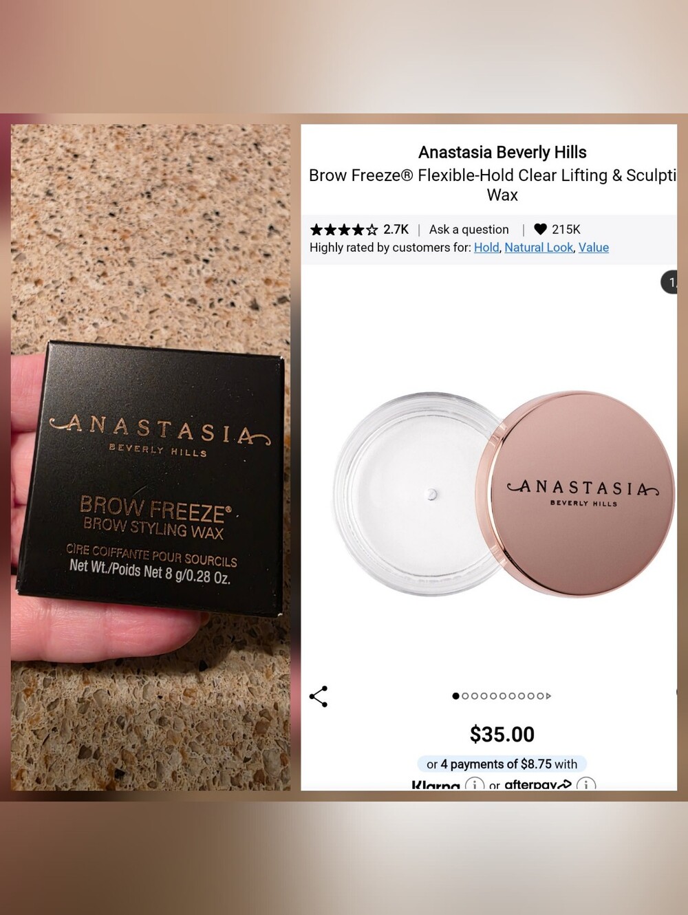 Anastasia Beverly Hills Brow Freeze Clear Brow Styling Wax - Clear